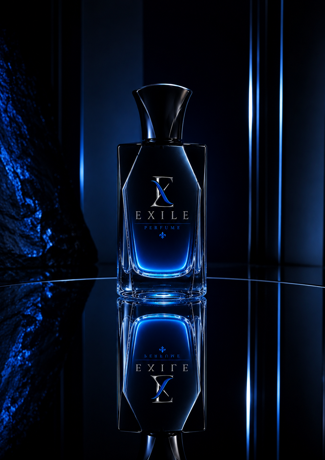 Exile fragrance on volcanic stone